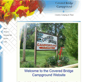 Tablet Screenshot of coveredbridgecampground.com